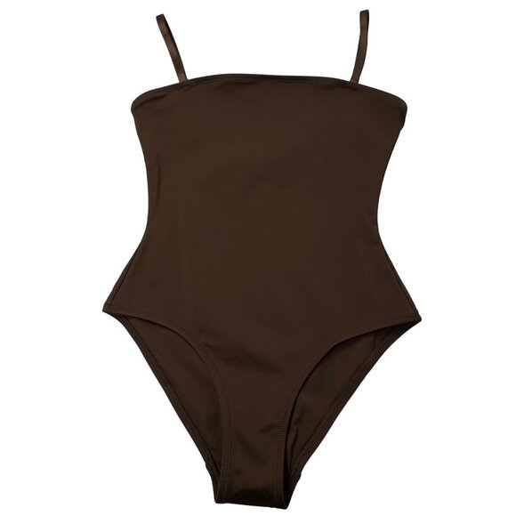 SKIMS Shaping Swim Cami One Piece Cocoa Womens Small - Picture 2 of 13